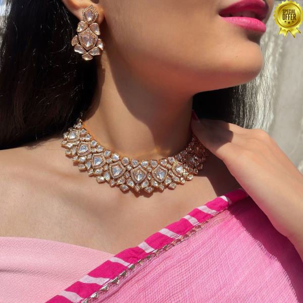 Beautiful Ocean Vintage Stone Necklace Set