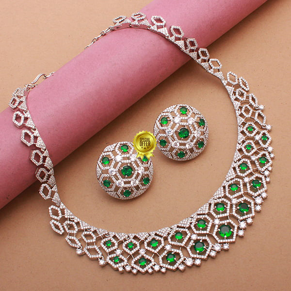 Luxury Mystic Moonstone Designer Necklace Set