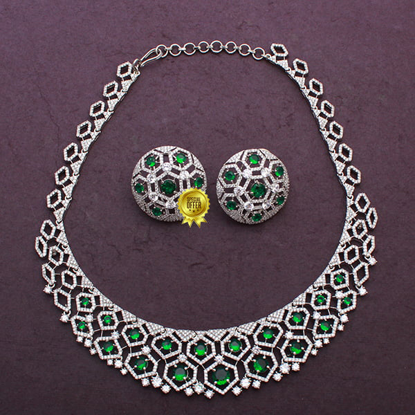 Luxury Mystic Moonstone Designer Necklace Set