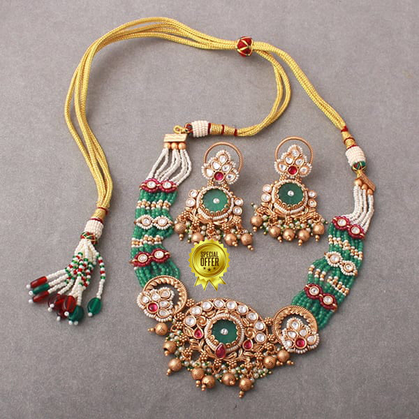 Luxury & Beautiful Isabella Antique Necklace Set