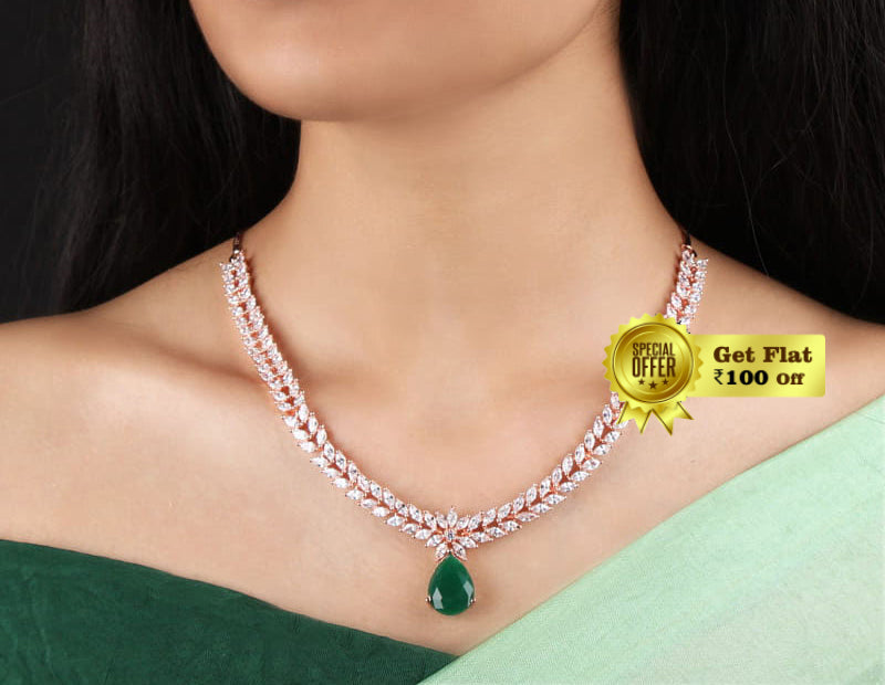 Royal & Fashionable Designer Lily Necklace Set